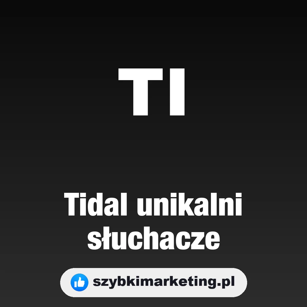 Tidal unikalni słuchacze, szybkimarketing.pl